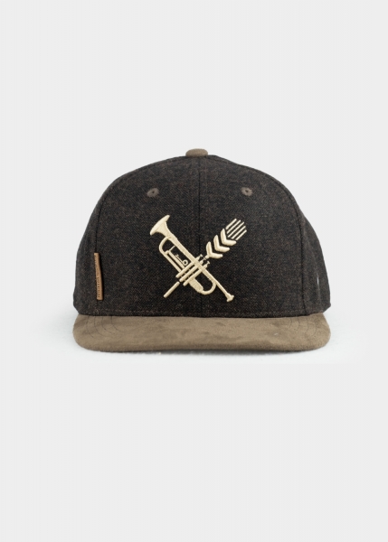 Cap "Brasswiesn" - blackbrown (Snapback)